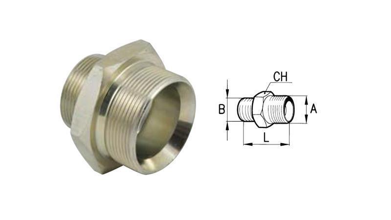 HYDRAULICZNY REDUKTOR BSP 3/8-M16x1.5