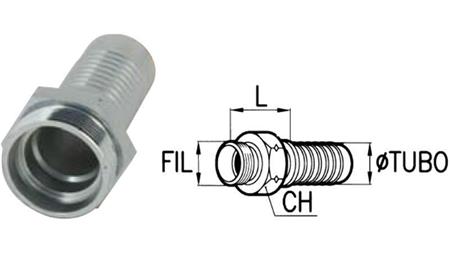 POŁĄCZENIE HYDRAULICZNE CEL 22 L Z MĘSKIM DN19-M30X2