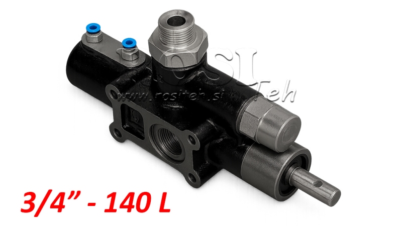 VALVE HYDRAULIQUE DE BENNE CAMION 3/4 - 140LIT