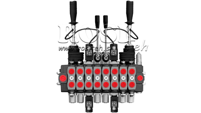 HIDRAVLIČNI VENTIL HIAB 8xPC70 + 2x JOYSTICK - ELEKTRO KRMILJENJE 12V