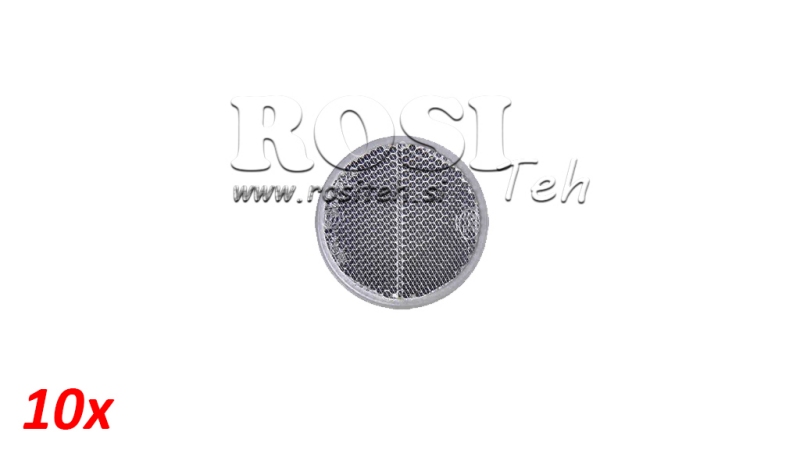 ÜMMARAD REFLEKTORID Φ 60 VALGE (10TK)