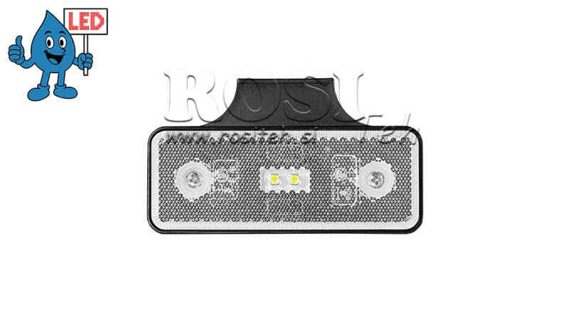 LED ŽYMEKLIS BALTA 12V