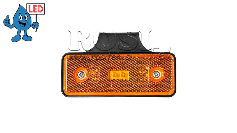 LED ŽYMEKLIS ORANŽINĖ 12V