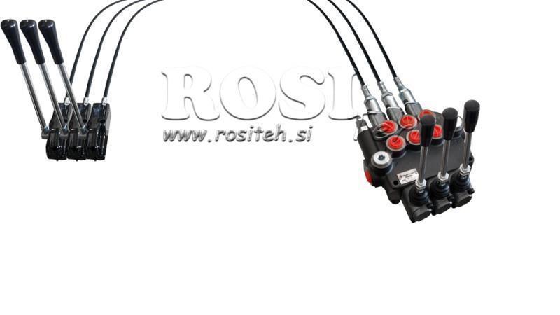 JOYSTICK DVOJNA ROČICA 1 met. HIDRAVLIČNI VENTIL 3xP80 lit.
