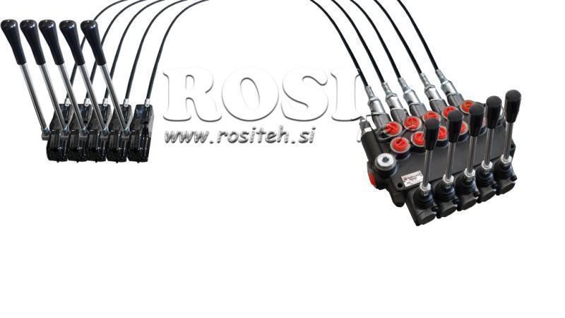 JOYSTICK DVIEM SVERTO 1.5 m HIDRAULINIAM VOŽTUVUI 5xP80 litrai.