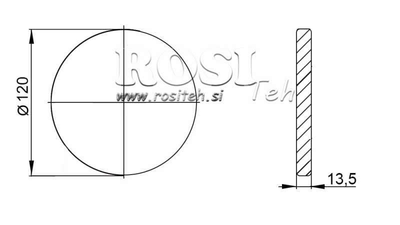ATTACCAMENTO CARDANICO CON FLANGIA 1 3/8
