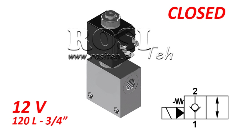 2-KRYPTIS VOŽTUVAS 3/4 (NC) 12V - 120LIT