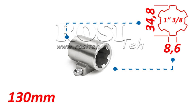 KARDANADAPTERI TAPILLA 1-3/8 (130 mm)