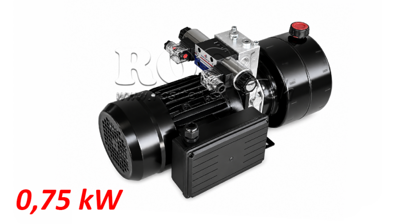 МИНИ ХИДРАВЛИЧЕН POWER-PACK 230V AC (0.75 kW) - 3.7 cc - 5.2 lit/min - резервоар 4 литра