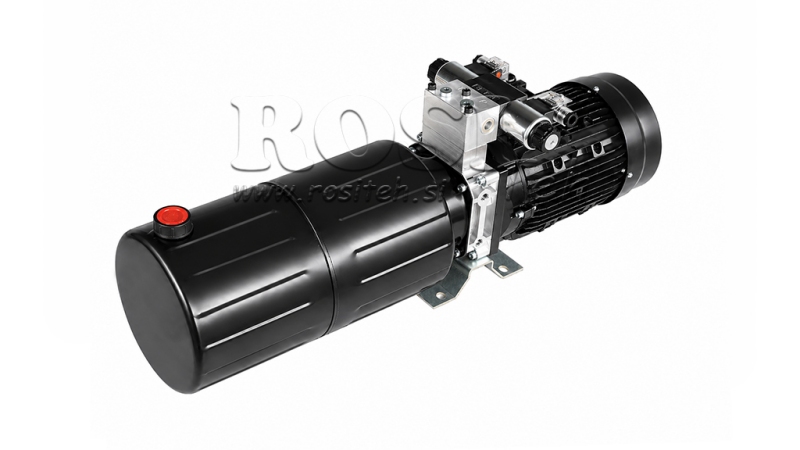 MINI HIDRAVLIČNI AGREGAT 380V AC (2,2 kW) - 8,0 cc - 11,2 lit/min - tank 12 lit