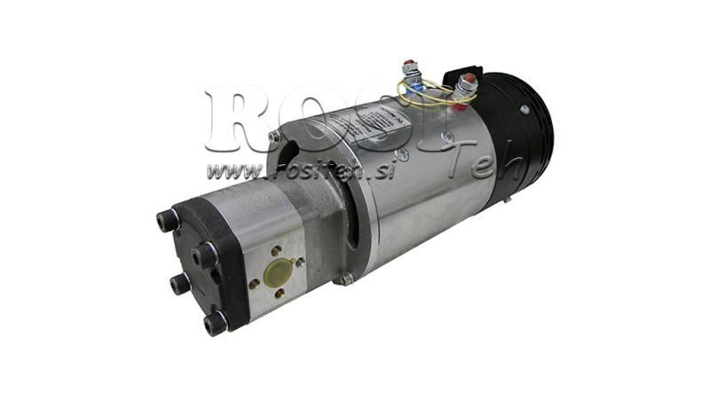 ENSEMBLE DE POMPE HYDRAULIQUE GR.2 - 10cc MOTEUR ÉLECTRIQUE 24V - 4.5kW