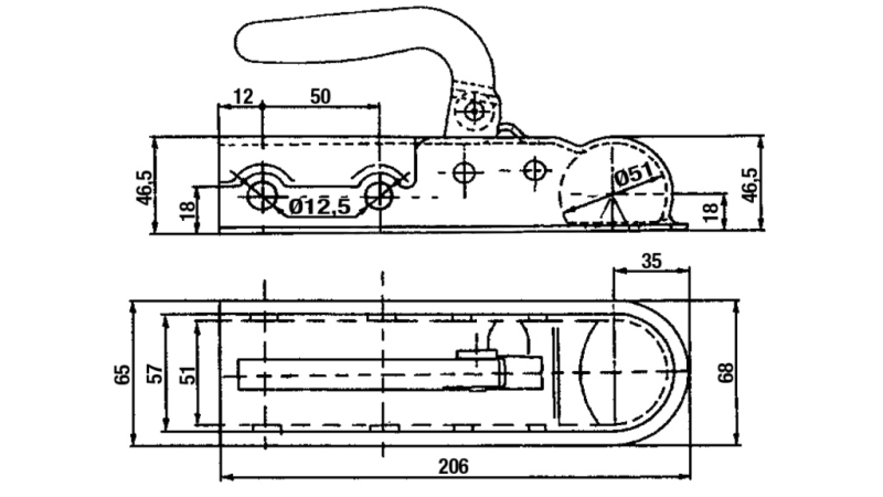 AUTO PRIKOLISED VLEČNE KLJUKE ÜMMARGUNE FI50