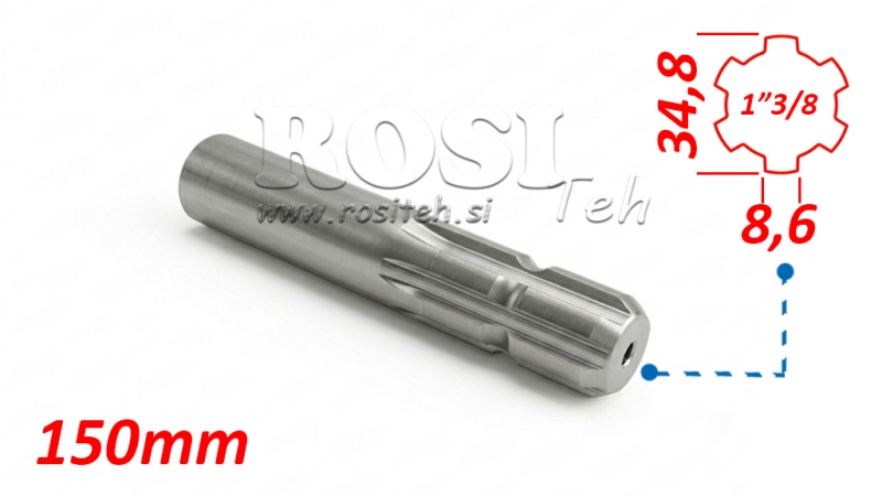 P.T.O. ADAPTÉR 13/8 L=150