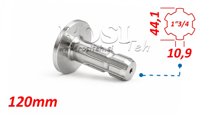 ΑΝΤΑΠΤΟΡΑΣ ΚΑΡΝΤΑΝ ΜΕ ΦΛΑΝΤΖΑ 1-3/4 (120 mm)