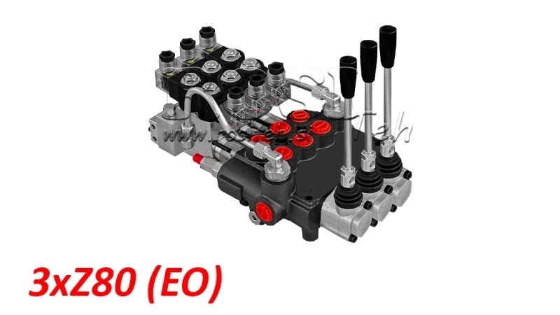ELEKTRO-RANKINIS HIDRAULINIS MONOBLOKINIS VOŽTUVAS 3xZ80