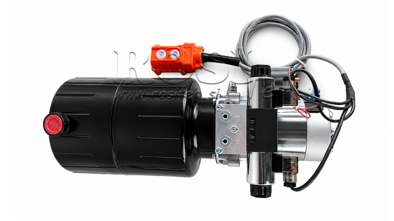 МИНИ ХИДРАВЛИЧЕН POWER-PACK 12V DC - 1.6kW = 2.1cc - 8 литра - двупосочна единица (метал)