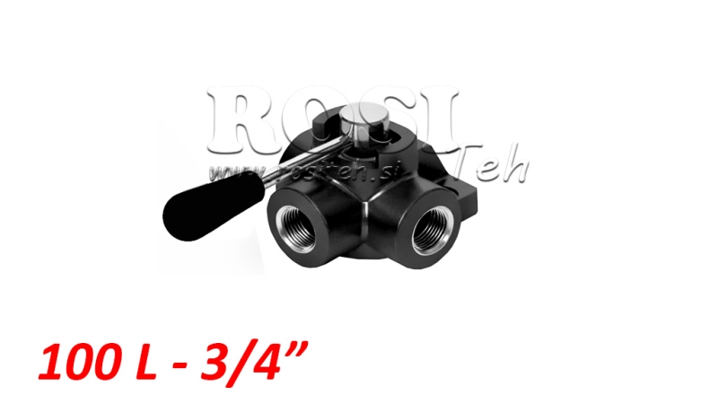 RUČNÝ  3 cestný VENTIL DF 3/4 - 100lit