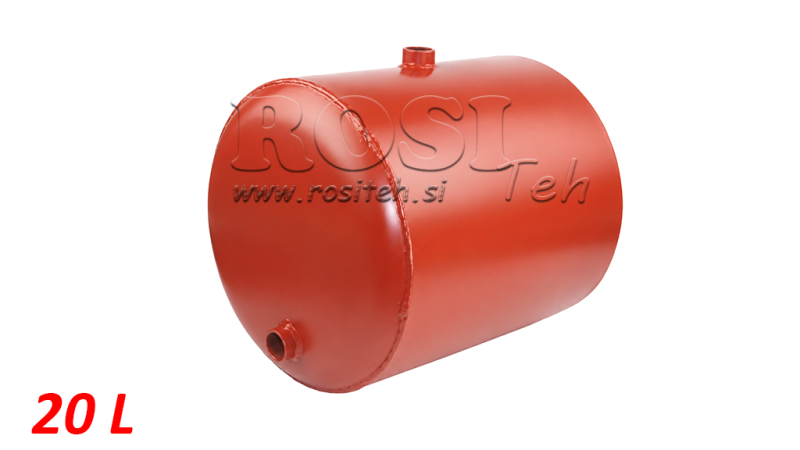 TANQUE DE METAL 20 LITROS REDONDO Φ 300MM - ALTURA 330MM