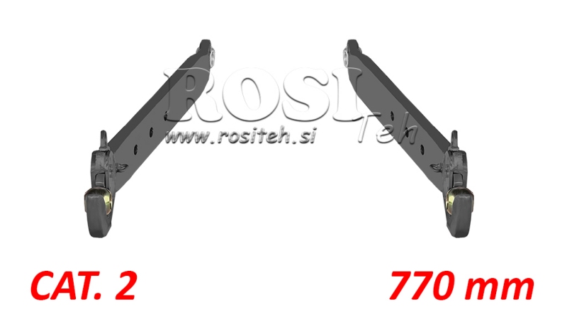 APATINĖS TRITAŠKĖS PAKABOS SVIRTYS CAT. 2 - 70x20 mm - 770 mm (75 HP)