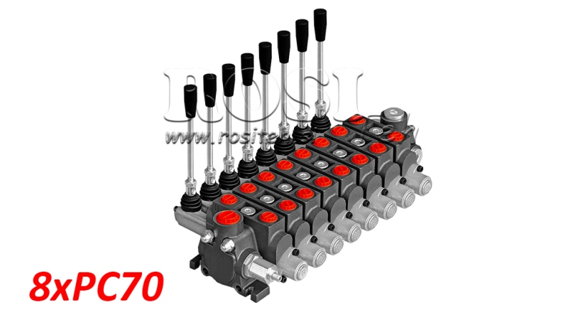 DISTRIBUTEUR HYDRAULIQUE MODULAIRE 8XPC70 - 70 L/MIN