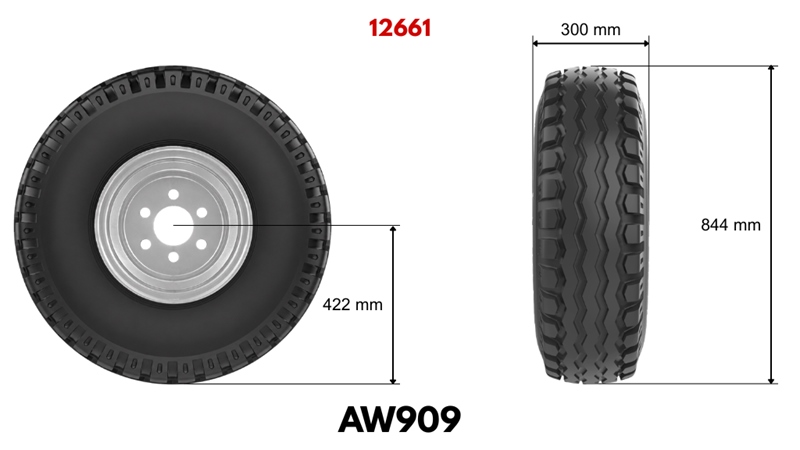 11,5/80-15,3 PADANGA AW909 (14 PR) SU RATLANKIU 9,00 x 15,3