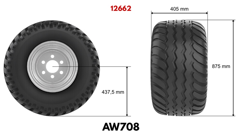 400/60-15,5 PADANGA AW708 (16 PR) SU RATLANKIU 13,00 x 15,5