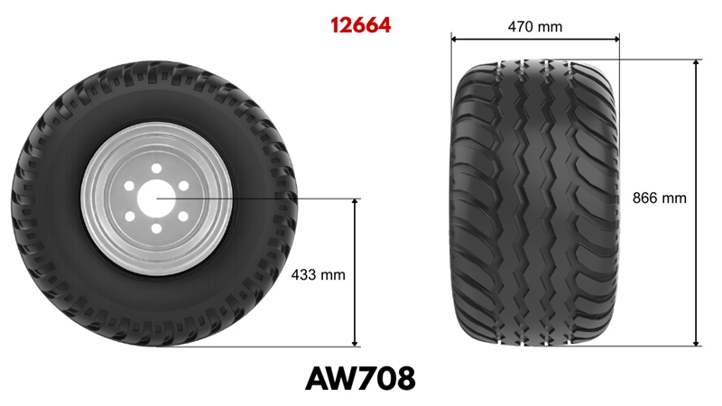 19,0/45-17 PADANGA AW708 (14 PR) SU RATLANKIU 16,00 x 17