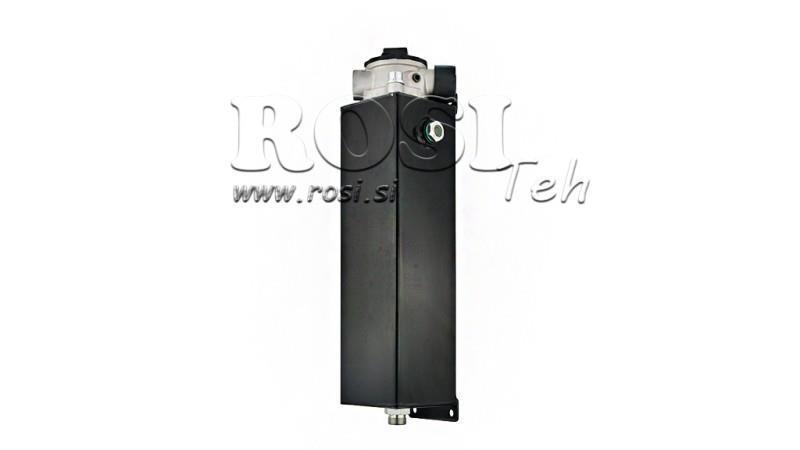 METALL RESERVOAR 3 LITER KUB 100x113x350mm KOMPLETT MED UTRUSTNING