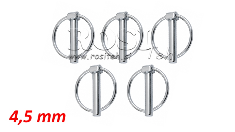 KAIŠČIŲ SU ŽIEDAIS RINKINYS Φ 4.5 MM (5VNT)