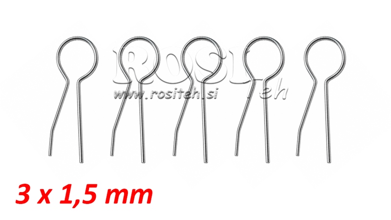 SAUGUMO KIRPIMŲ RINKINYS 3X1.5 (5VNT)