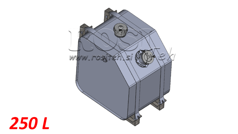 TANQUE DE METAL SUPERIOR 250 LIT 600X600X800MM