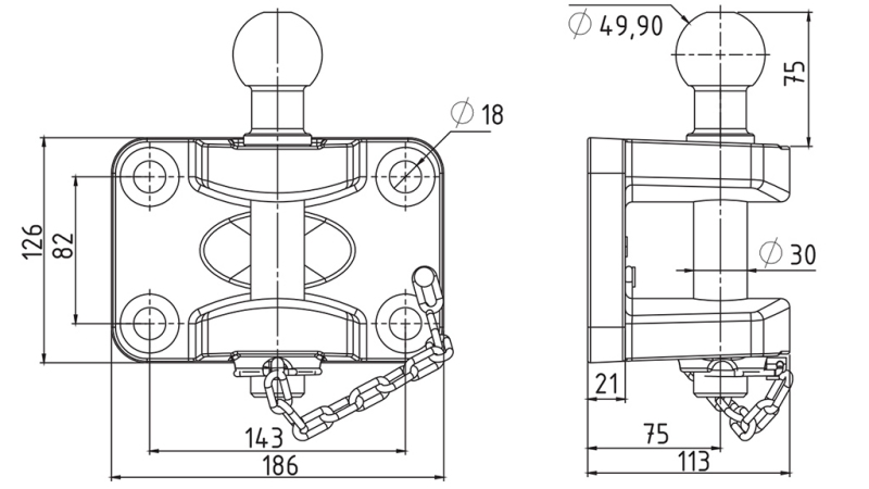 PRIEKINIS KABLYS SU KAMBAI TRAUKINIUI