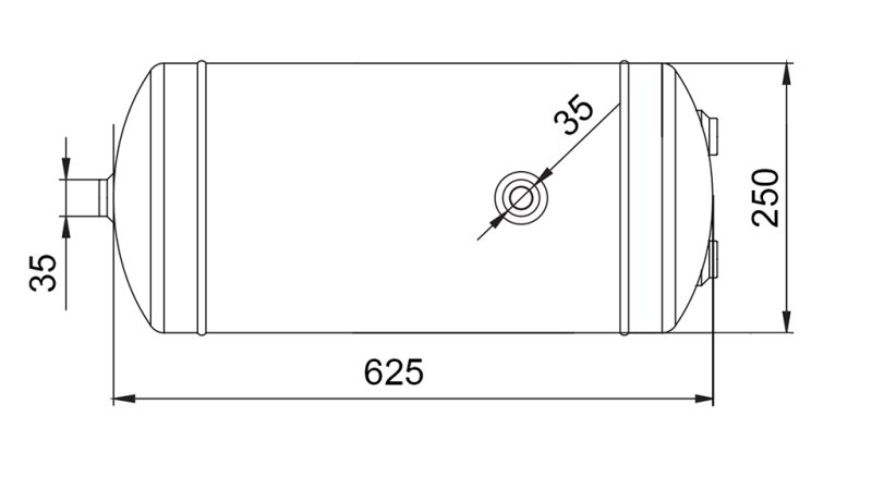 ILMAJARRUSÄILIÖ 30 LIT 625X250 ECO