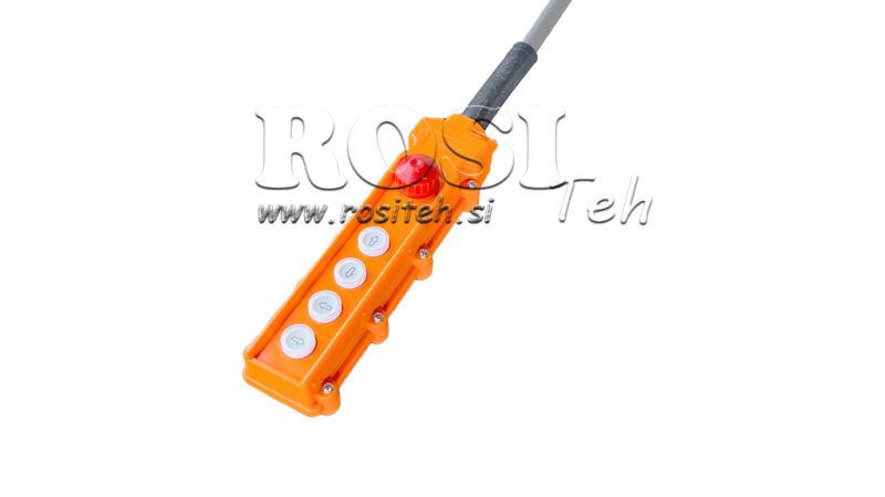 NUOTOLINIS JUNGIKLIS RINKINYS 4 MYGTUKAI + AVARINIS IŠJUNGIMAS KORPUSE SU KABELIU