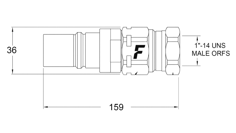 VYRIŠKA GREITA JUNGTIS MULTI-FASTER 9/16 3PLK 3PLV B JUDANTI DALIS