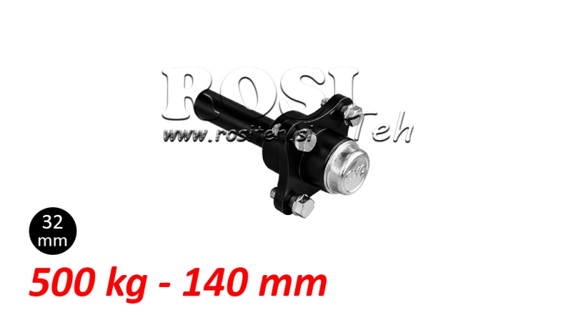 PUSIAŠIS BE STABDŽIŲ - 500 kg (4 VARŽTAI) - 140 mm