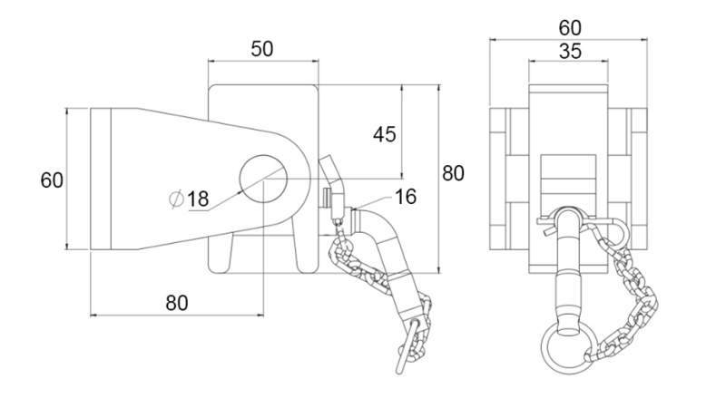 VERTIMO KĖBULO LAIKIKLIS 50x60 - ŠAKĖS TIPO - ECO