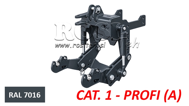 UNIVERSALUS PRIEKINĖS PAKABOS KOMPLEKTAS TRAKTORIUI CAT. 1 - PROFI AUTOMATIC 800 KG