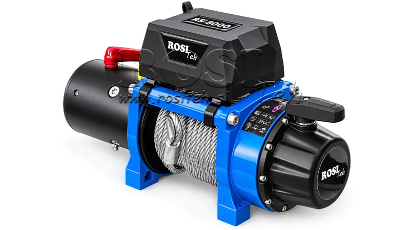 12 V ELEKTRINĖ GERVĖ RS-8000 - 3620 KG - PLIENINIS LYNAS - ECO