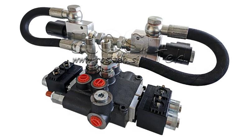 HYDRAULICKÝ VENTIL 2xZ80 12V DC S PLÁVAJÚCOU FUNKCIOU