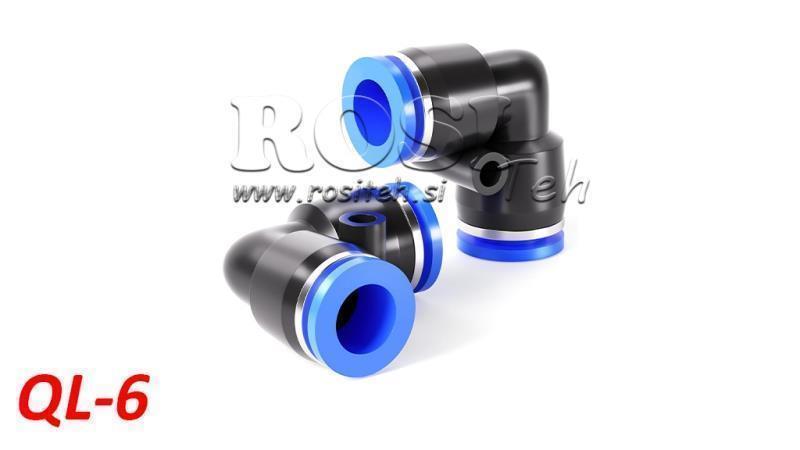 PNEUMATINIS KIŠTUKAS KAMPINIS KONEKTORIUS TPA BE SRIEGIO QL-6
