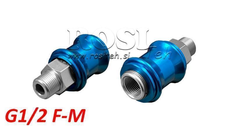 PNEUMATINIS RANKINIS SLIDINĖS VOŽTUVAS 3/2 PRRS G1/2 F-M