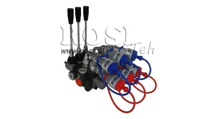 HÜDRAULIKAVALVE 3xP40 LAIENDUS