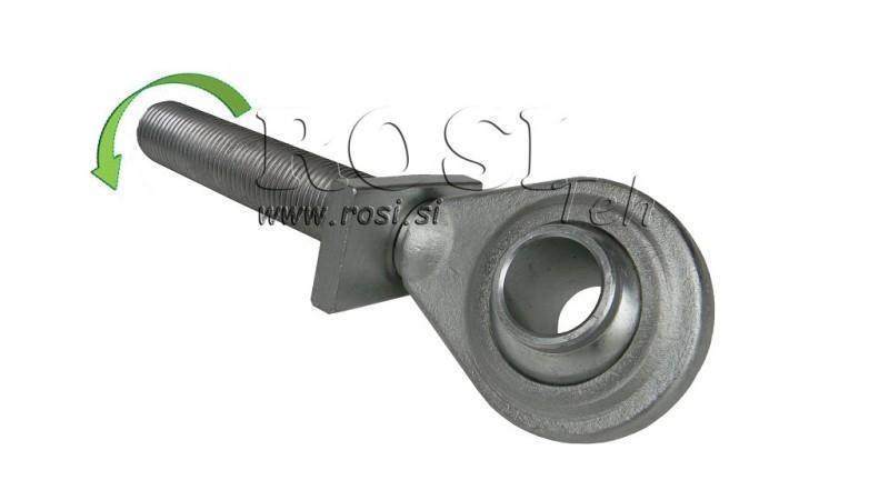 sriegotas kabliukas traukimo įrenginiui standartinė kategorija 1 m27x3 kairysis sriegis