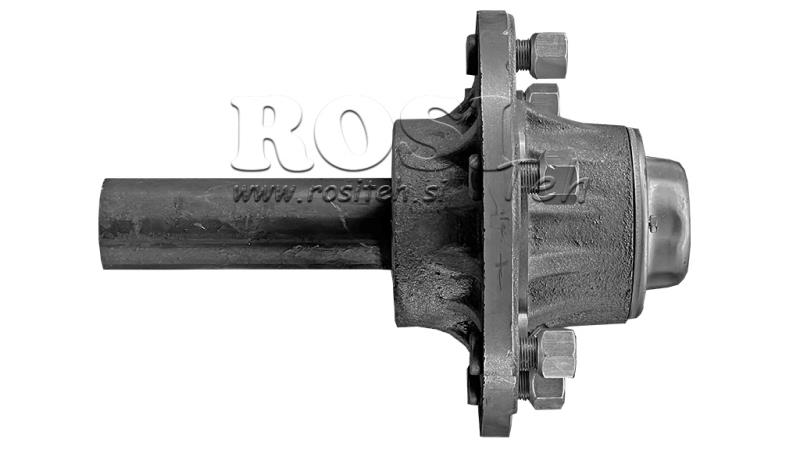 HALVAKSEL UDEN BREMSER - 3000 kg (6 SKRUER) - 250 mm