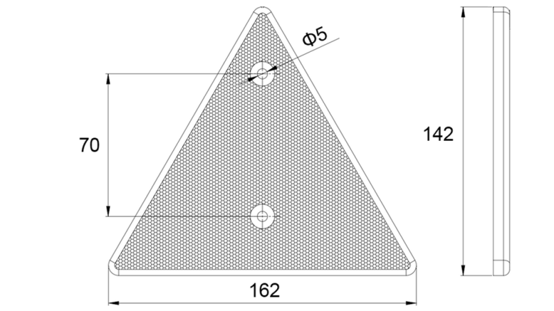KOLMNURKNE REFLEKTOR (4TK)