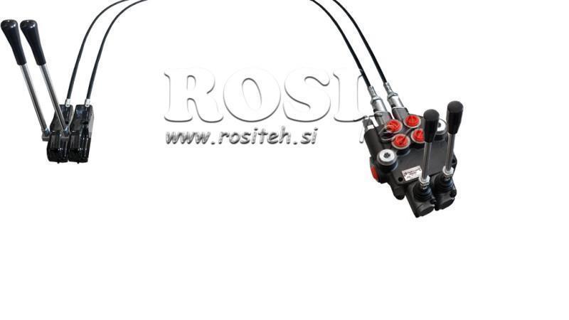 JOYSTICK DVIEM KONTROLIŲ 2.5 m HIDRAULINIS VOŽTUVAS 2xP40 litrai.