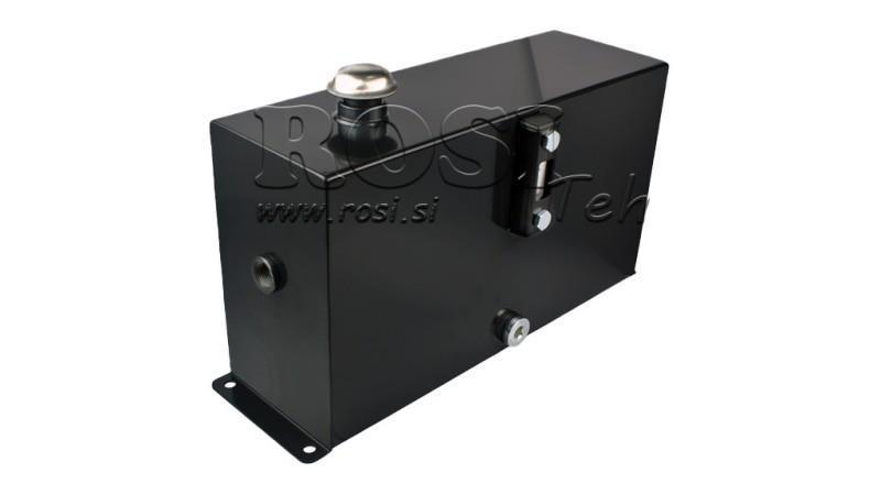 METALINIS REZERVUARAS 12 LITRŲ KUBAS 255x120x450mm SU ĮRANGA