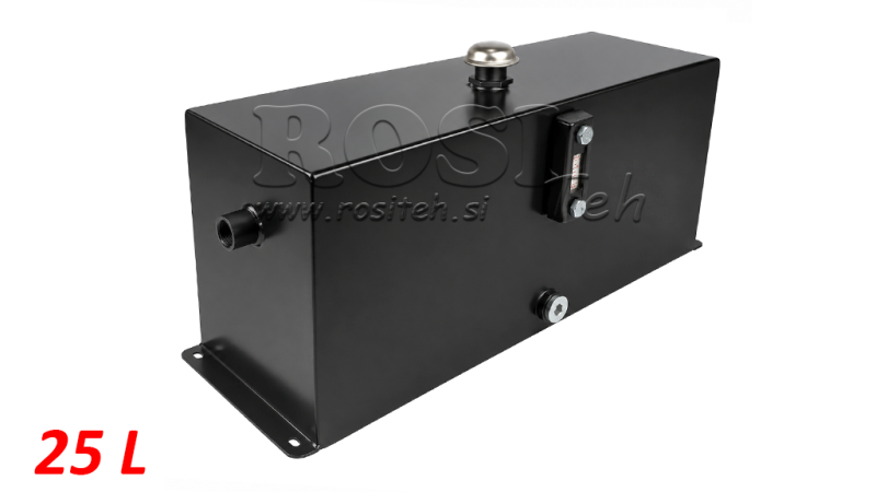 DEPÓSITO METÁLICO 25 LITROS CUBO 260X210X600MM COMPLETO CON EQUIPO