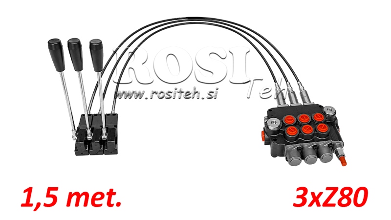 KIT 3xZ80 + JOYSTICK 1 POZICIJA L1500
